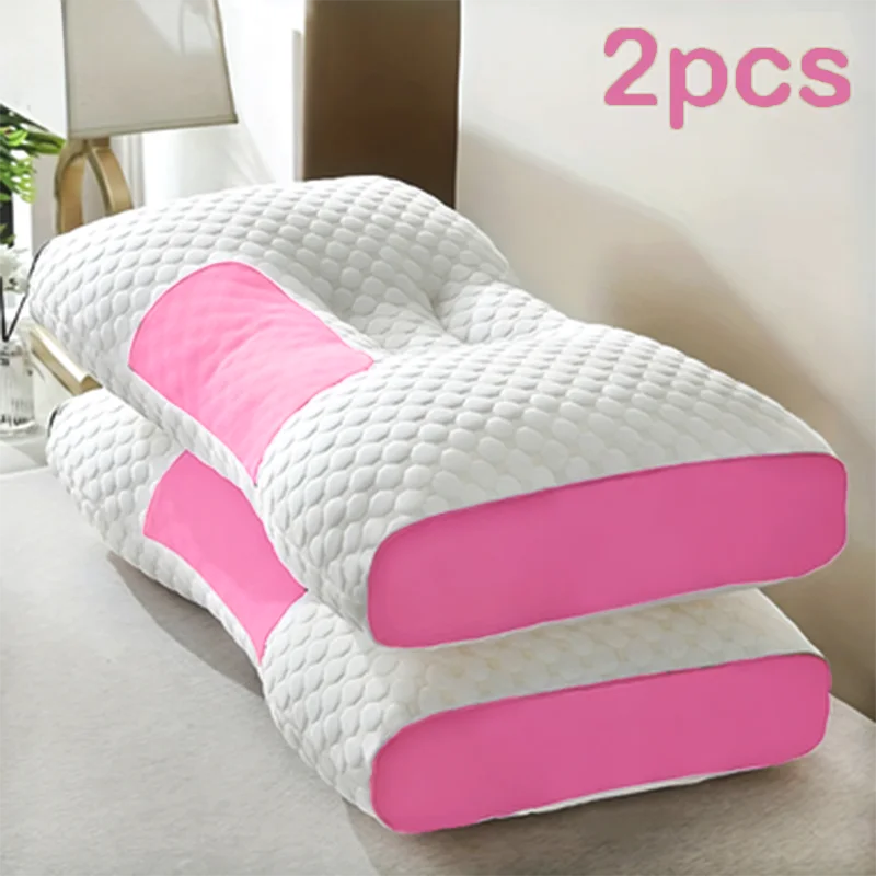 2‑Pack Ergonomic Neck Pillows – Adjustable Orthopedic Support