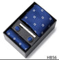 Men's  Tie Pocket Squares Necktie Box Set
