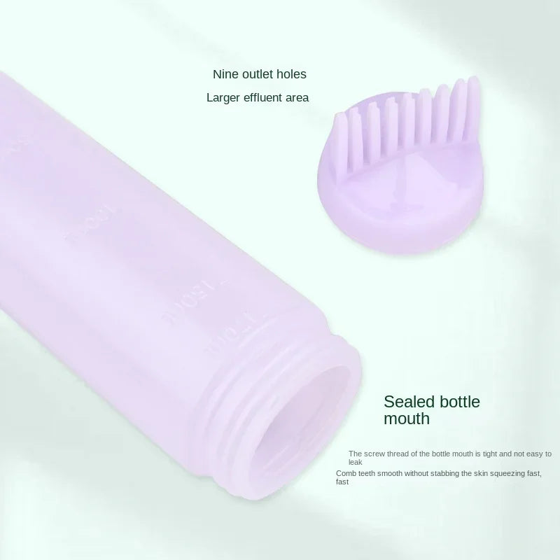 Empty Hair Dye Bottle with Applicator Brush