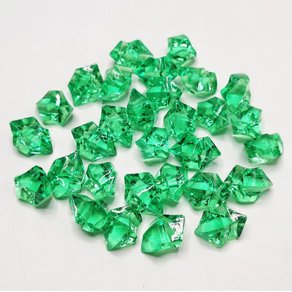 100pcs-200PCS/lot 25X18mm Acrylic Crystal Ice Rock Stones Vase Gems For Wedding Party Decor Confetti Table Scatter Beads