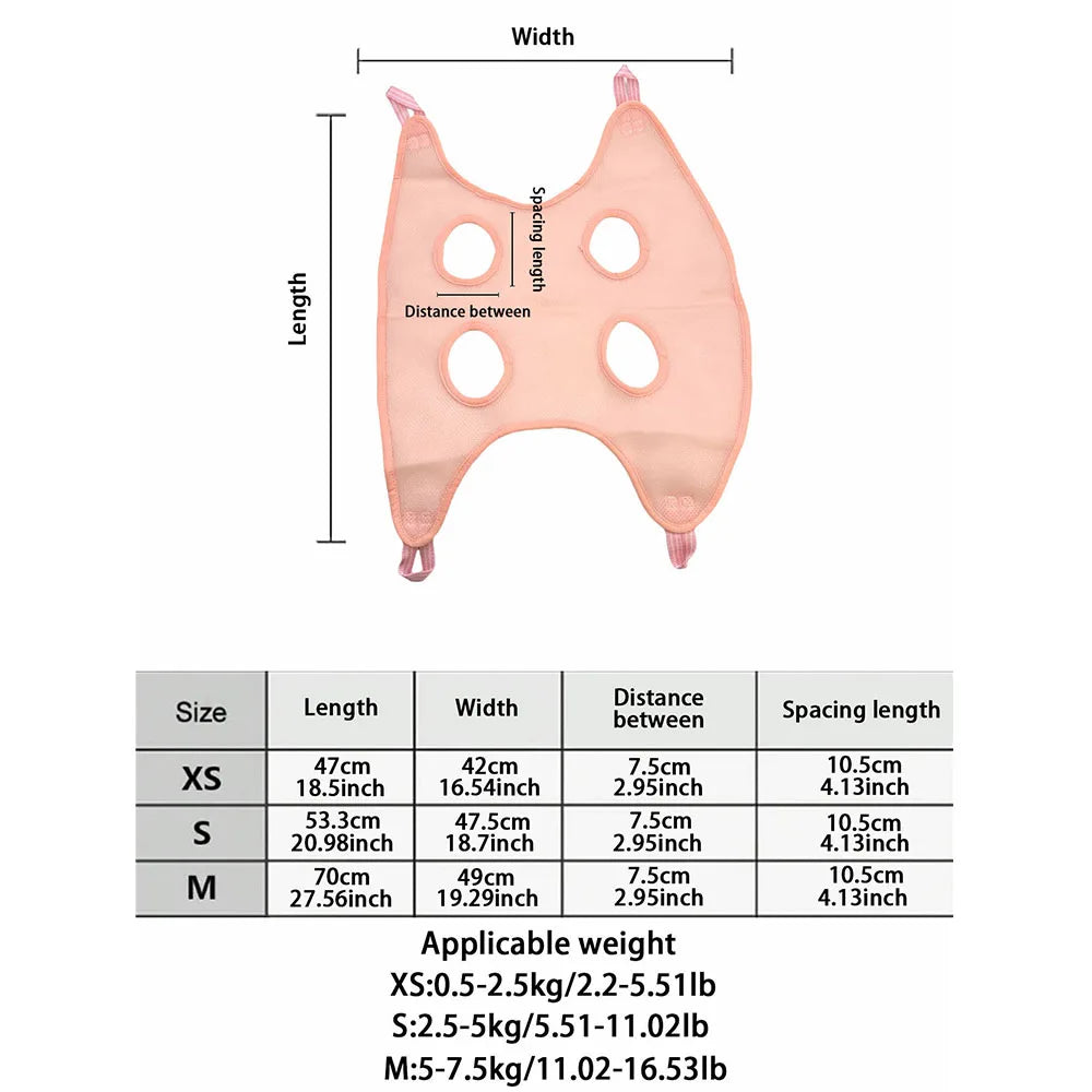 Pet Grooming Hammock – Nail Trimming & Bath Support Bag