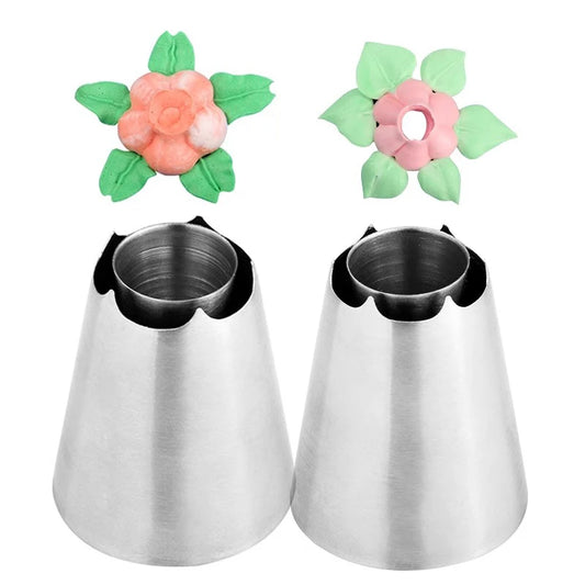 Romia Cookie Nozzles Stainless Steel Russian Nozzles Pastry Tube Icing Piping Tips Cake Cookies Dessert Decor Bake Tool