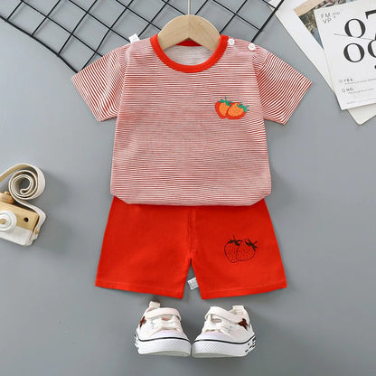 Fashion New Children Sets 6m-6y Toddler Costume Summer Blouse + Shorts Set For Kids Clothing Baby Girls T-shirt Outfit