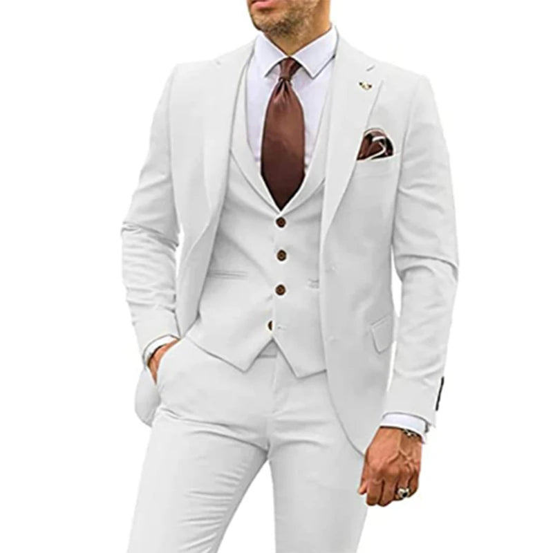 3 Pieces Tuxedo Suits for Men Slim Fit