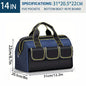 New 14in/20in Electrician Tool Bag 1680D Oxford Cloth Wear-resistant Multi-Pocket Waterproof High Capacity Storage Hand Bag