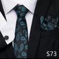 Tie Pocket Squares Cufflink Necktie Set