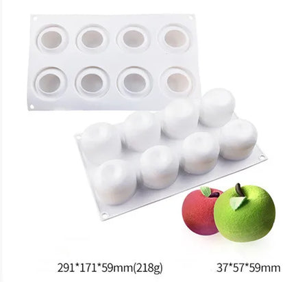Pineapple Pear Peach Fruit Series Cake Silicone Mold Mango Orange Baking Mousse Mould Strawberry French Dessert Mousse Cake Mold