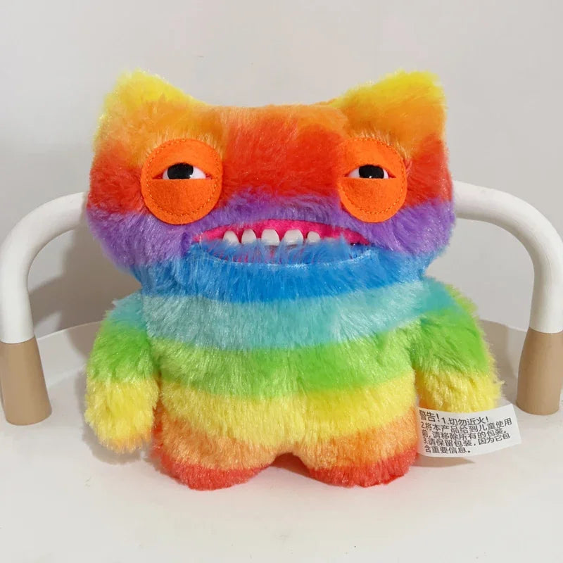 22cm Funny Ugly Teeth Monster Plush Toys Stuffed Anime The Block Monster Plushies Squirm Rainbow Crazy Rabbit Peluche Xmas Gifts