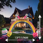 Easter Inflatable Outdoor Toys Easter Bunny Family Eggs Carrot with Build-in LEDs Blow Up Decorations for Party Yard Garden Lawn