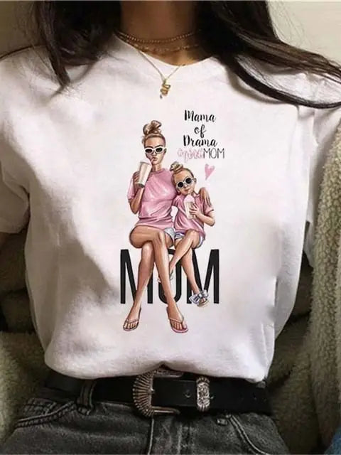 Maycaur Hot Sales Printed Female Tshirt Women Fashion Graphic Printed T-Shirt Harajuku Korean Style Short Sleeves Clothes Female