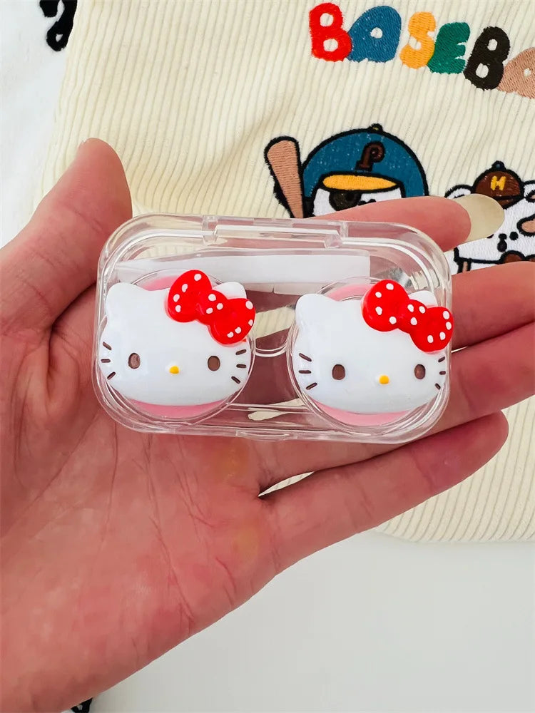 New Hello Kitty Contact Lens Case Transparent