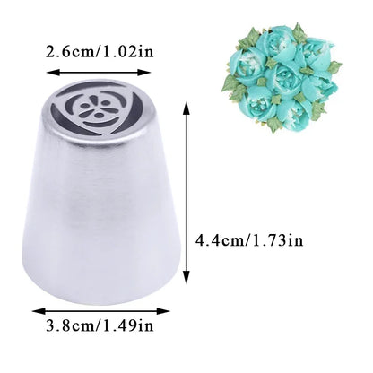 Russian Tulip Icing Nozzles – Flower Piping Tips for Cupcakes & Pastry Decorating