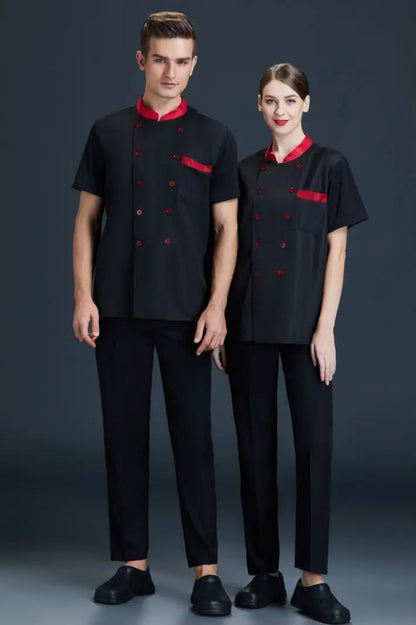 Long Sleeve Chef Coat for Big Men in White – Perfect Uniform for Kitchen Staff in Restaurants and Hotels