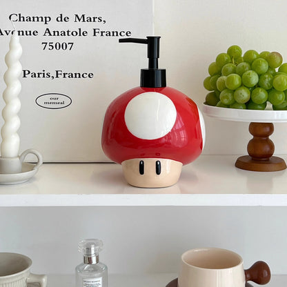 Super Mario Press Bottle – Refillable Shower Gel & Hand Soap Dispenser, Cute Bathroom Gift