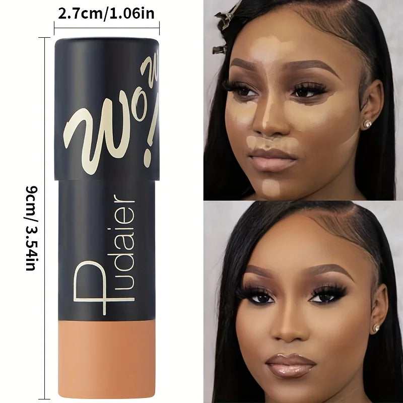 2‑in‑1 Foundation & Concealer Stick – Waterproof Full‑Coverage Smooth Base Makeup