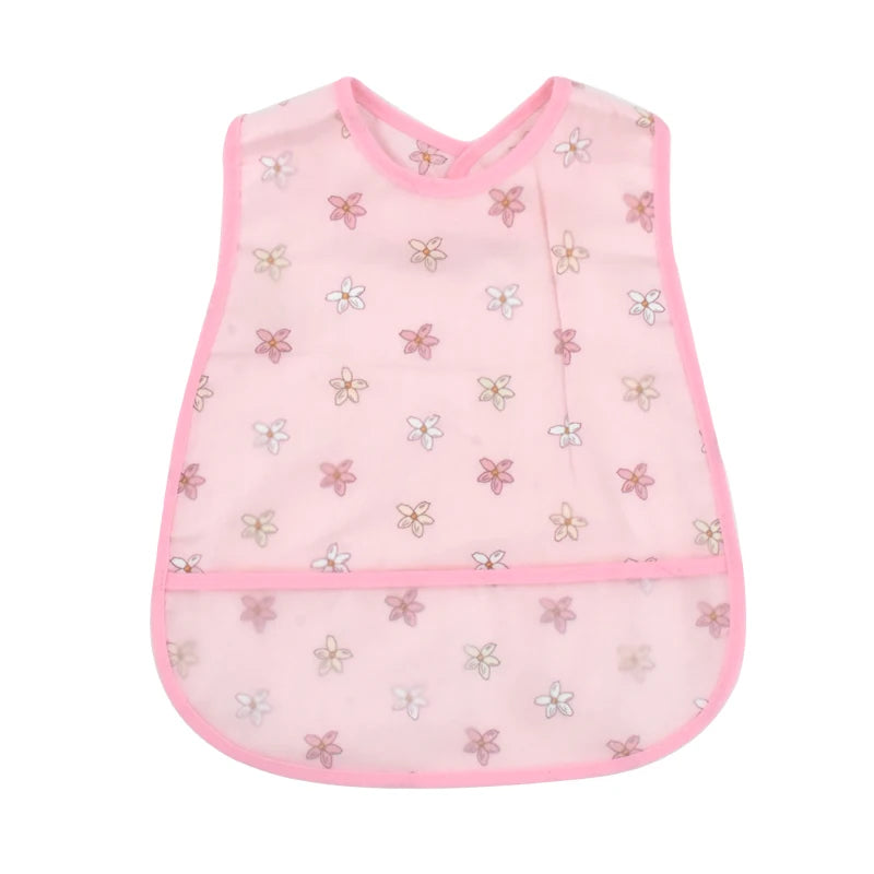 Adjustable Baby Bibs Waterproof Pocket Lunch Feeding Bibs