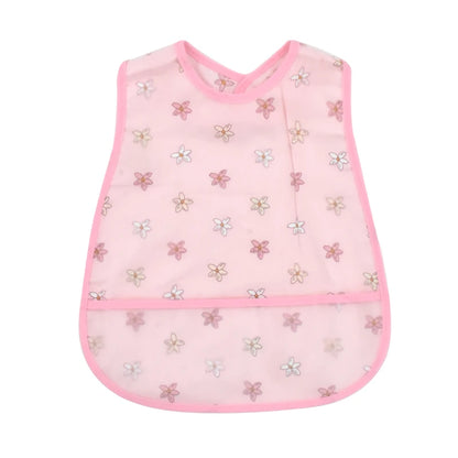 Adjustable Baby Bibs Waterproof Pocket Lunch Feeding Bibs