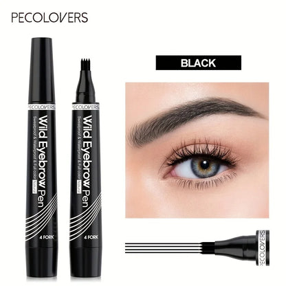 1pc Eyebrow Pencil Waterproof 4 Split Tip 6 Colors