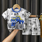 2PCS Children's Sets Boys Girl T-shirt Shorts