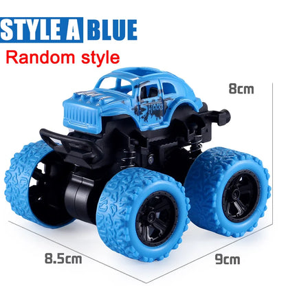 Pull Back Toy Car Inertial Rotation Car Four-wheel Drive Off-road Vehicle SUV Racing Power Children's Toy Car