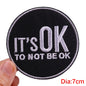 Letter Embroidered Patch Cartoon/Personality Letter Slogan Patch Iron On Patches For Clothing thermoadhesive Patches Sew Badges