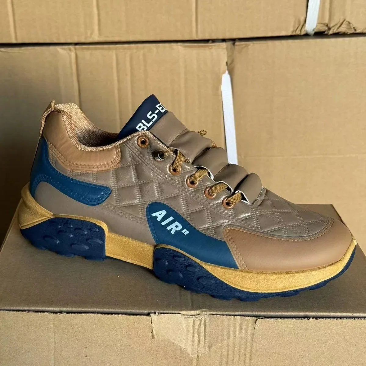 Men's Spring New Sport Shoes Casual Classic Trendy Thick Bottom Leisure Shoes Breathable Microfiber Upgraded Spring Autumn