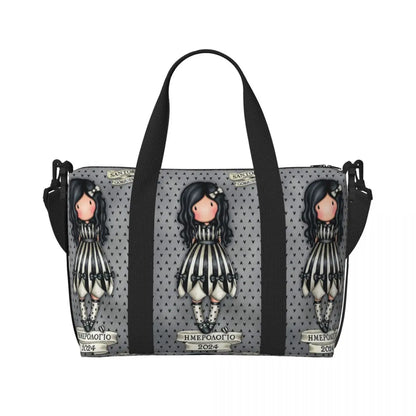 Santoro Gorjuss Large Beach & Travel Tote – Women’s Yoga, Gym, Shopping Shoulder Duffle Bag