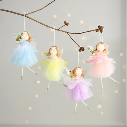 1pc Easter Flower Fairy Decoration Cute Rabbit Hanging Pendant Spring Easter Party Decor Birthday Baby Shower Supplies Kids Gift