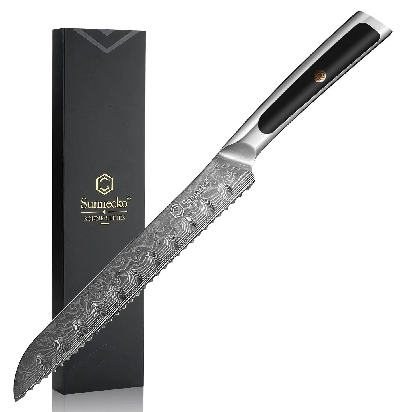 Sunnecko Damascus Chef Knife Set – 1–7 PCS High Carbon VG10 Steel Ultra‑Sharp Kitchen Knives