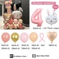 43pcs Rabbit Balloon Set With 32inch 1-9 Pink Number Balloon for Easter Themed Birthday Party Decoration Kids Toys Helium Globos