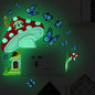 Cartoon Rainbow Luminous Wall Stickers Glow In The Dark Cloud Heart DIY Wall Decal For Baby Kids Room Nursery Home Decorations