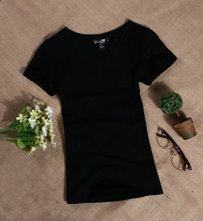 Women's Casual Short Sleeved Slim T shirts
