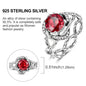 Rings Original 925 Sterling Silver Rings Simple Zircon Heart Ring For Wedding Valentine's Day Women Ring Jewelry Gift