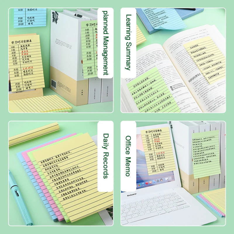 200 Portable Line Sticky Notes sheets 4 Colors