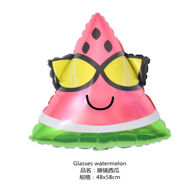 32Inch Donut globos Foil Balloon Fruit Ice Cream Helium Balloon Birthday Party Decoration Kids Toy Sweet Digital baby shower