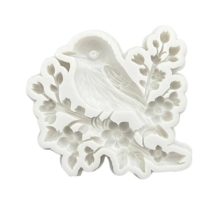 Bird Flower Silicone Sugarcraft Mold Chocolate Cupcake Baking Fondant Cake Decorating Tools