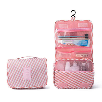 Cosmetic Bag Women Travel Pouch Waterproof Toiletries Beauty Organizer Ladies Bathroom Neceser Makeup Storage Bag With Hook Wash