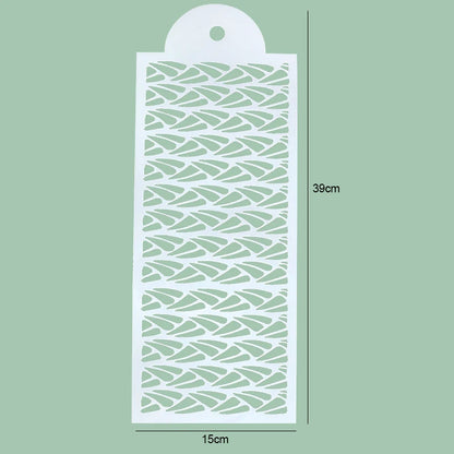 FAIS DU Fondant Cake Mesh Stamps Stencils For DIY Craft Making Wedding Cake Design Plastic Spray Template Cookie Painting Mold
