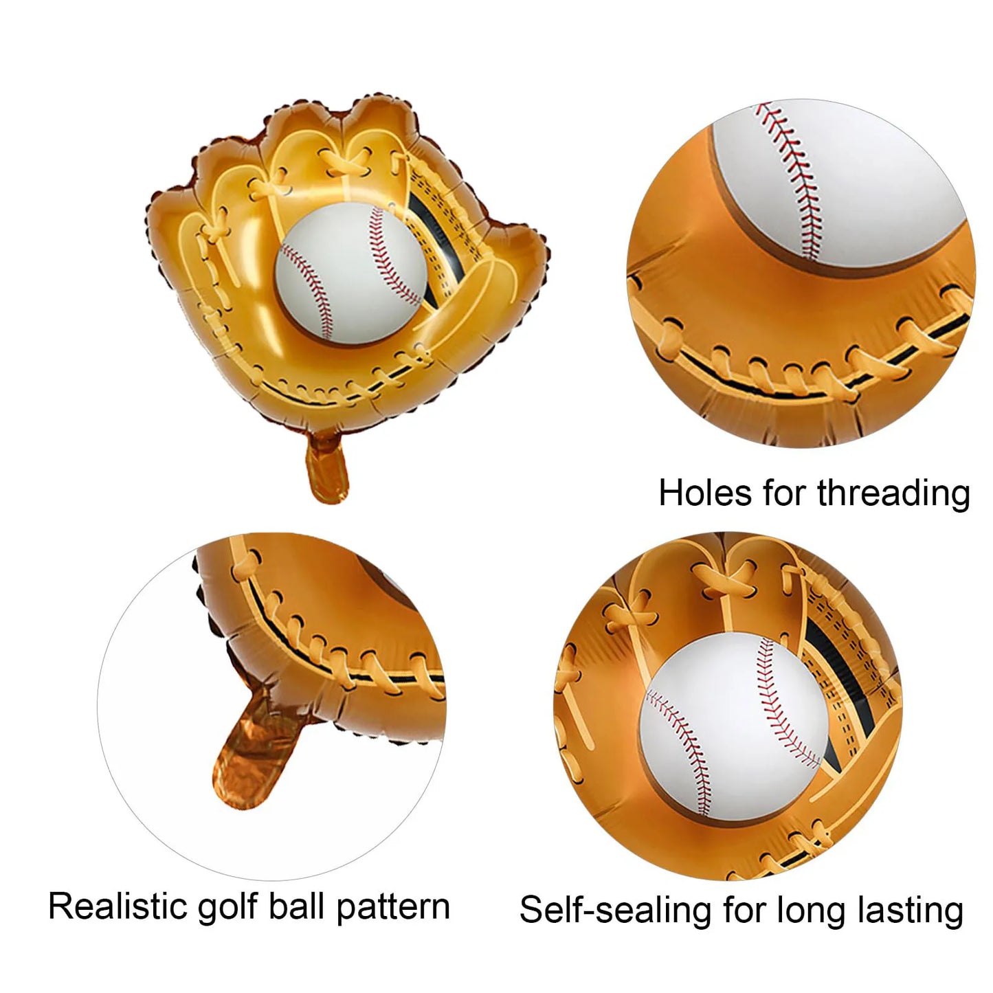 9pcs 23 Inch Baseball Party Decorations Sports Foil Balloons Birthday Baseball Theme Celebration Party Decorations
