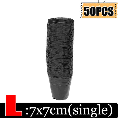 S/M/L/XL Black Seedling Nursery Pots Seed Starting Grow Bag Flower Plant Breathable Container Garden Vegetable Box Cuttings Tool