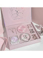 ART VALUE 7PC Makeup Sets Include 3 Colors Lip Mud,1 Pressed Powder,1 Blush,1 Eyeshadow Palette,1 Necklace Beauty Makeup Sets