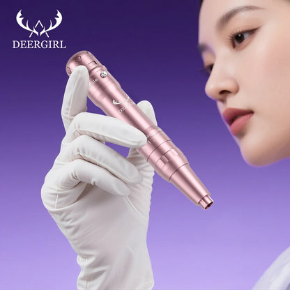 DM Wireless Permanent Makeup Machine Kit Micropigmentation Microblading Pen Eyebrow Tattoo Kit With Ink 15PCS Eyebrow Needles