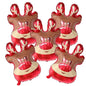 5pcs Christmas Foil Helium Balloon Santa Snowman Penguin Candy Merry Christmas Theme Party Decoration Air Globos Kids Gifts