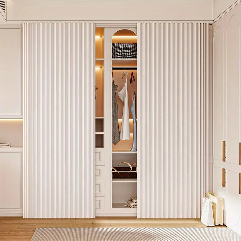 Super‑Thick Foldable Door Curtain – Hole‑Free Design with Invisible Storage & Hanging Hooks