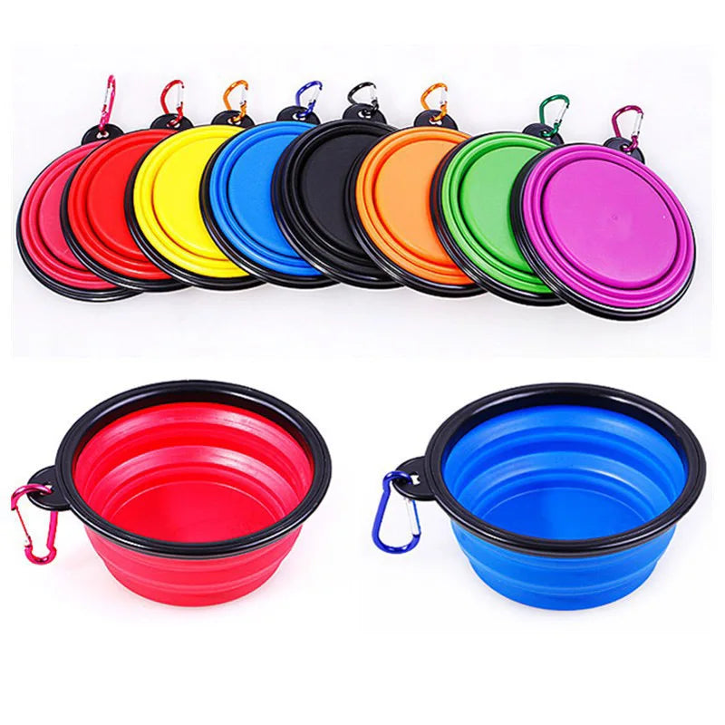 Pet Portable Collapsible Silicone Water Bowl