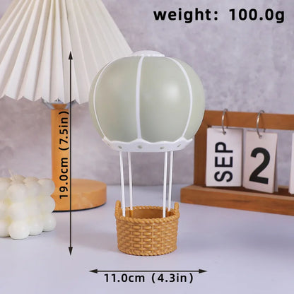 New Hot Air Balloon Cake Decoration Pink Blue Bear Cake Topper for Boy Girl Baby Shower Kids Happy Birthday Party Supplies Gifts