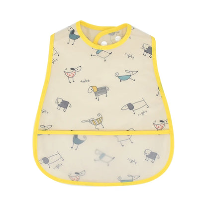 Adjustable Baby Bibs Waterproof Pocket Lunch Feeding Bibs