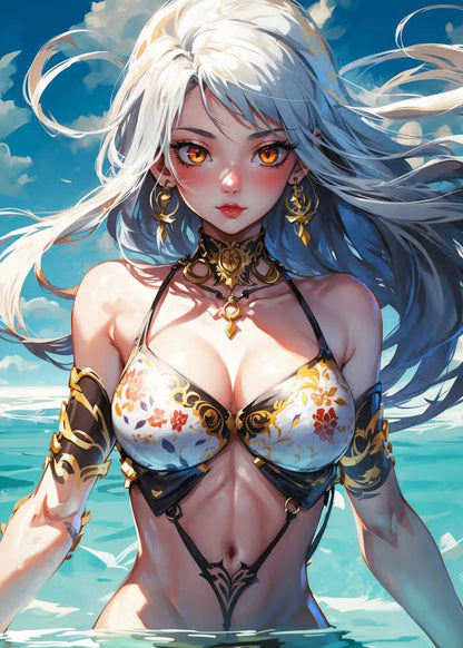 Sexy Cartoon Girl Wall Art Poster Prints Anime Women Modern Canvas Painting Home Decor Picture Living Room Murals Pintura