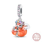 Springtime Charms 925 Sterling Silver Swallow Snail Butterfly Flower Charms Beads Fit Qikaola Bracelet DIY Birthday Jewelry Gift