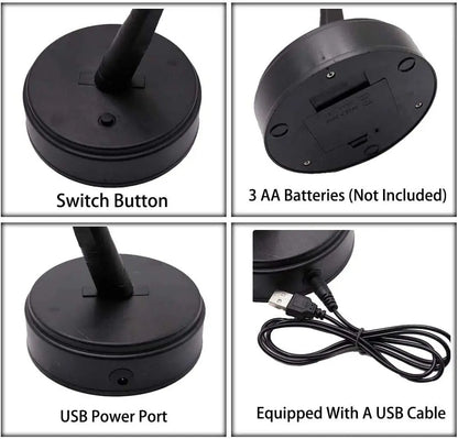 Cherry Blossom LED Table Tree Lamp – USB/Battery Touch‑Switch Bonsai‑Style Night Light Decoration